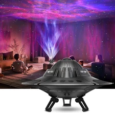 UFO Galaxy Projector, LED Lights for Bedroom, Star Projector, Night Light for Ki