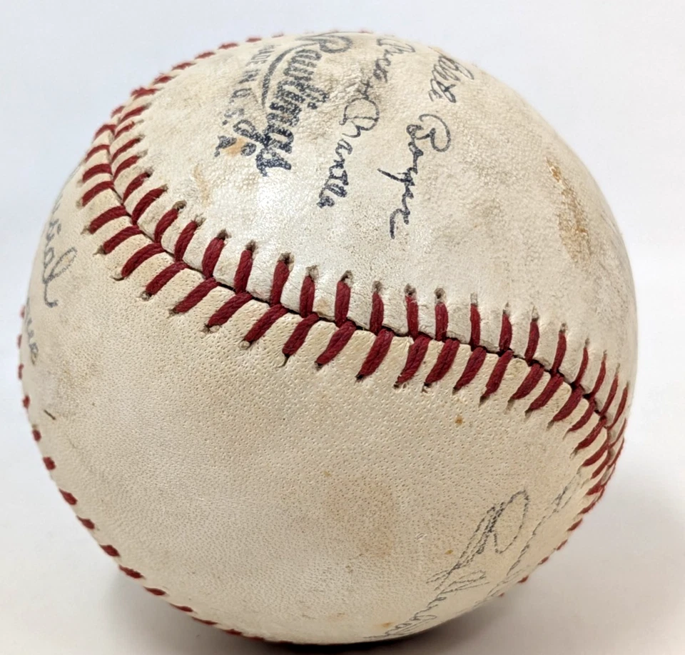 Vintage Rawlings Official League Kelloggs Spahn Musial Facsimile Signed Baseball - Image 2 of 4