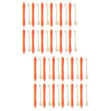 2 Pieces Perm Rods Rubber Bands Hair Rollers for Curly Long Women