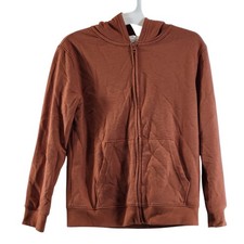 Cat Jack Kids Zip-Up Fleece Lined Jacket, Brown, Size M 8 , NWOT