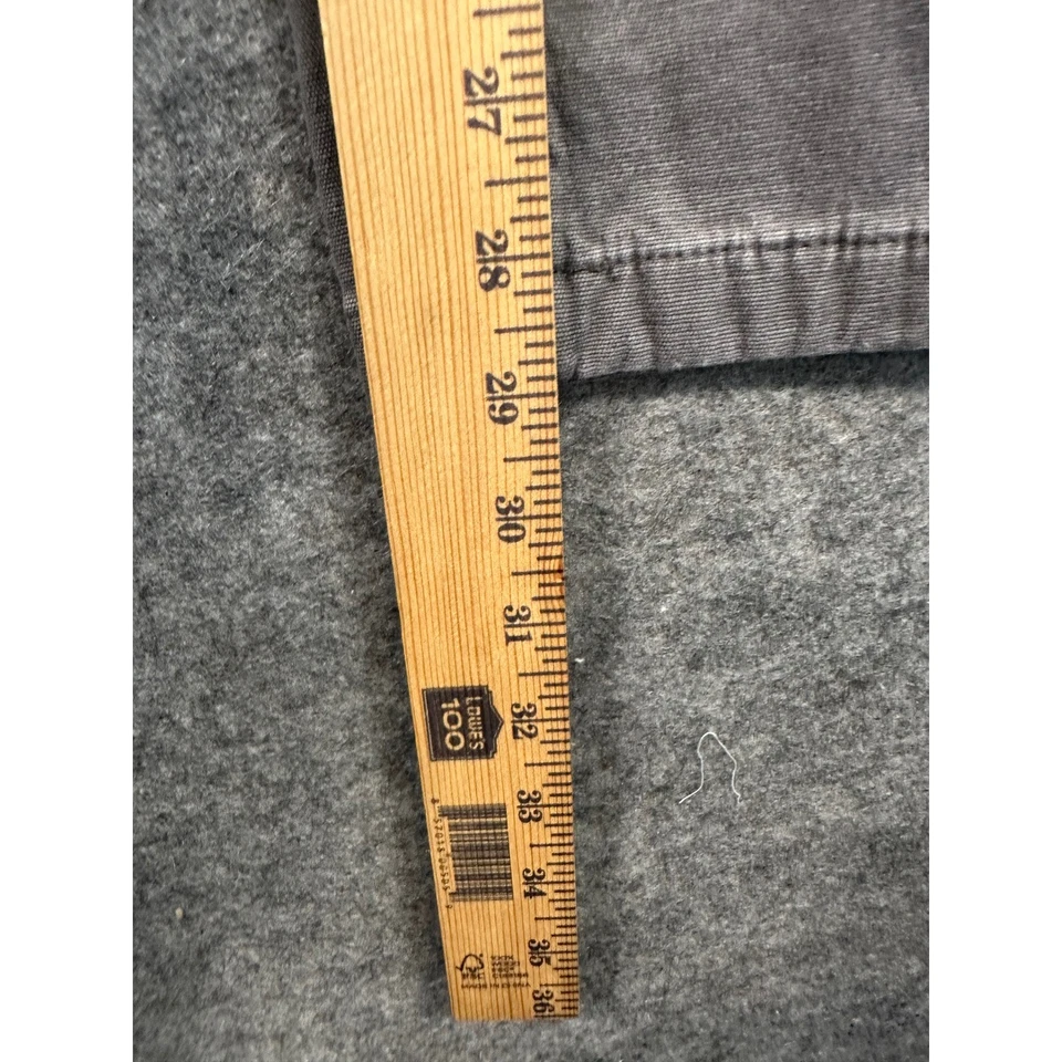 Pantalones de trabajo Carhartt de lona calce relajado para hombre talla 34x32 gris carpintero utilitario Foto 3 de 4