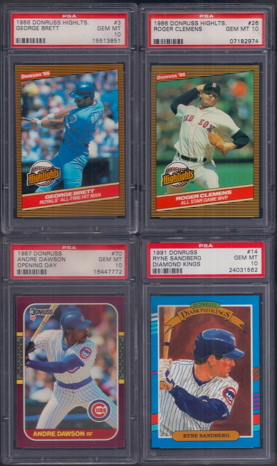 George Brett #3 (Baseball Cards 1986 Donruss Highlights) — is it worth grading?