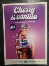 Limted Edition Pepsi Ice Cream Flavor Window Vinyl Sticker A4 Size