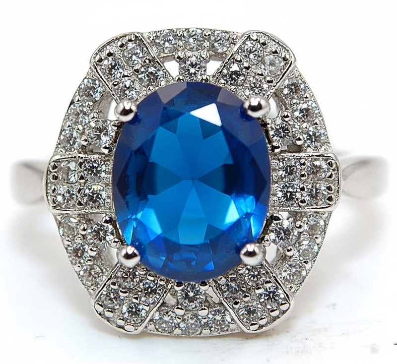 4CT Heat Treated Kyanite 925 Sterling Silver Ring Jewelry Sz 6 MM4-1