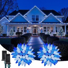 C9 Connectable LED Christmas Lights Outdoor 88FT 8 Modes Timer Shatterproof New