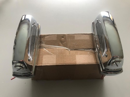 Kennzeichen Beleuchtung Nummernschild USA Chrom für Mercedes W114 W115 W108 NEU - Picture 8 of 11