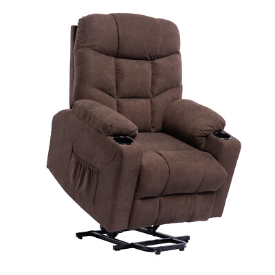 Power Lift Massage Heated Recliner Chair for Elderly Cup Holders/Remote Control