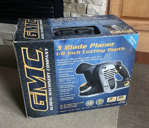 GMC WRP3UL 6 Amp Corded 3-Blade Planer w Hard Case
