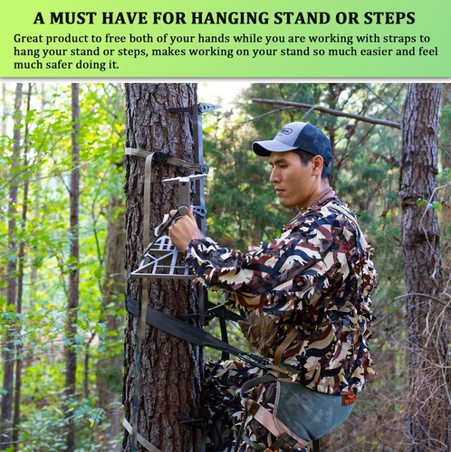 Linemans Belt for Hunting, Tree Climbing Strap, Adjust Length with One Hand, Lin - Picture 3 of 12