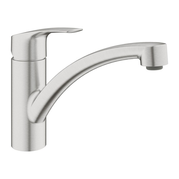 Grohe SpüLtischbatterie Eurosmart Flacher Auslauf Supersteel 33281DC3-image