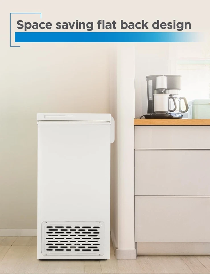 CHEST FREEZERS 2.0-2.7 Cu. Ft. Removable Storage Basket, Manual Defrost, White - Image 2 of 4