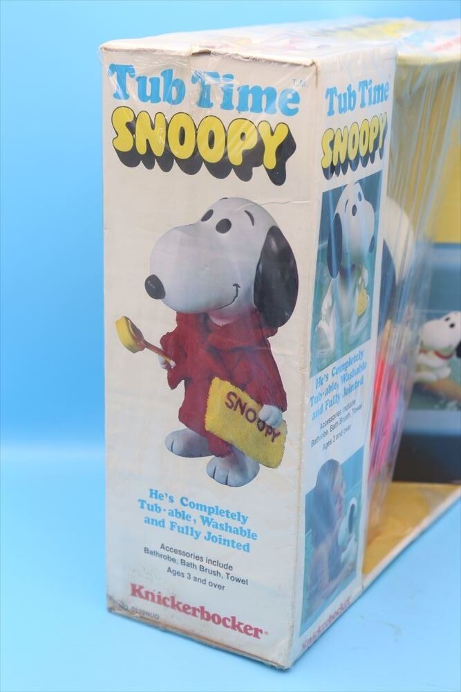 Dead Stock 80s Knickerbocker snoopy Tub Time Snoopy Doll Dead Stock 80s Knickerbocker snoopy Tub Time Snoopy Doll