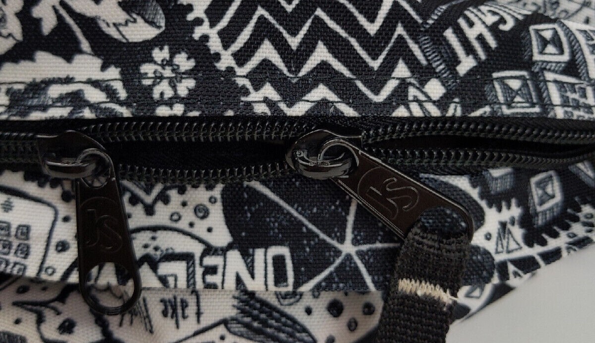 Jansport Kids School Backpack White and Black Ink Pen Doodle Art