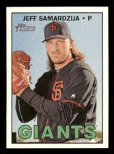 2016 Topps Heritage High #724 Jeff Samardzija (SP/Short Print) Giants z