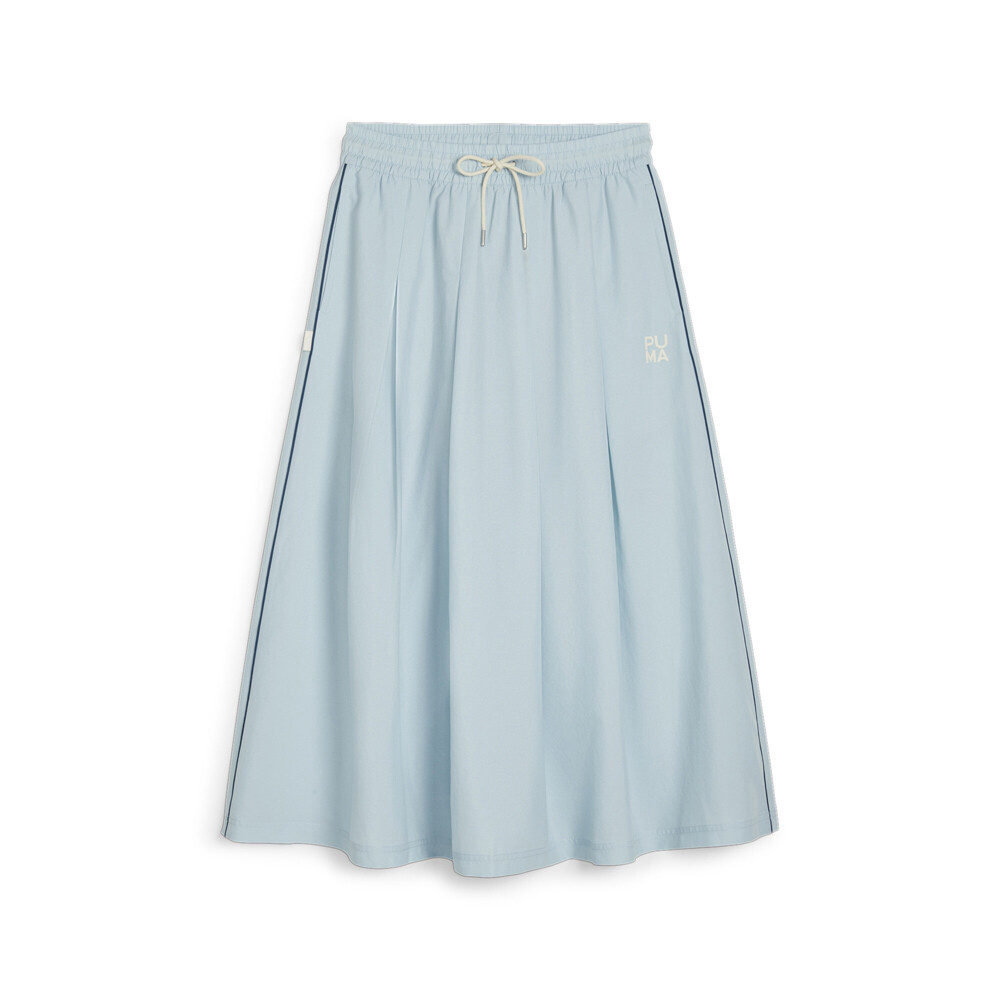 Плиссированная юбка миди Puma Infuse Женская синяя повседневная 62431122
