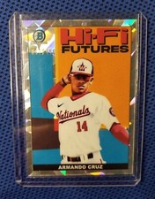 2022 Bowman Chrome Hi-Fi Futures Armando Cruz Atomic /150 SSP