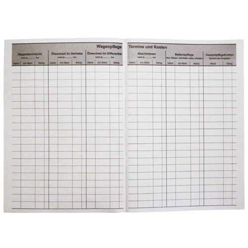 Fahrtenbuch DIN A5 Fahrtenheft 30 Blatt Fahrtenbücher PKW LKW Buch A 5 Fahrt - Bild 3 von 4
