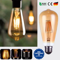 6X E27 Led Vintage Edison Lampe Filament GlüHbirne Retro Bulbs Warmweiß 8W