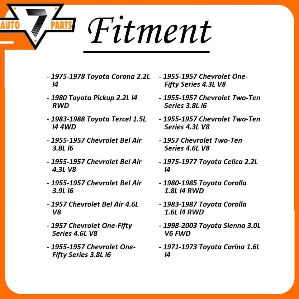 FCS PREMIUM Rear Shocks Absorbers for 1955-1957 Chevrolet Bel Air - Image 2 of 4