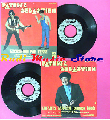 LP 45 7'' PATRICK SEBASTIEN Excuse-moi par terre Enfants fan-fan no cd mc dvd
