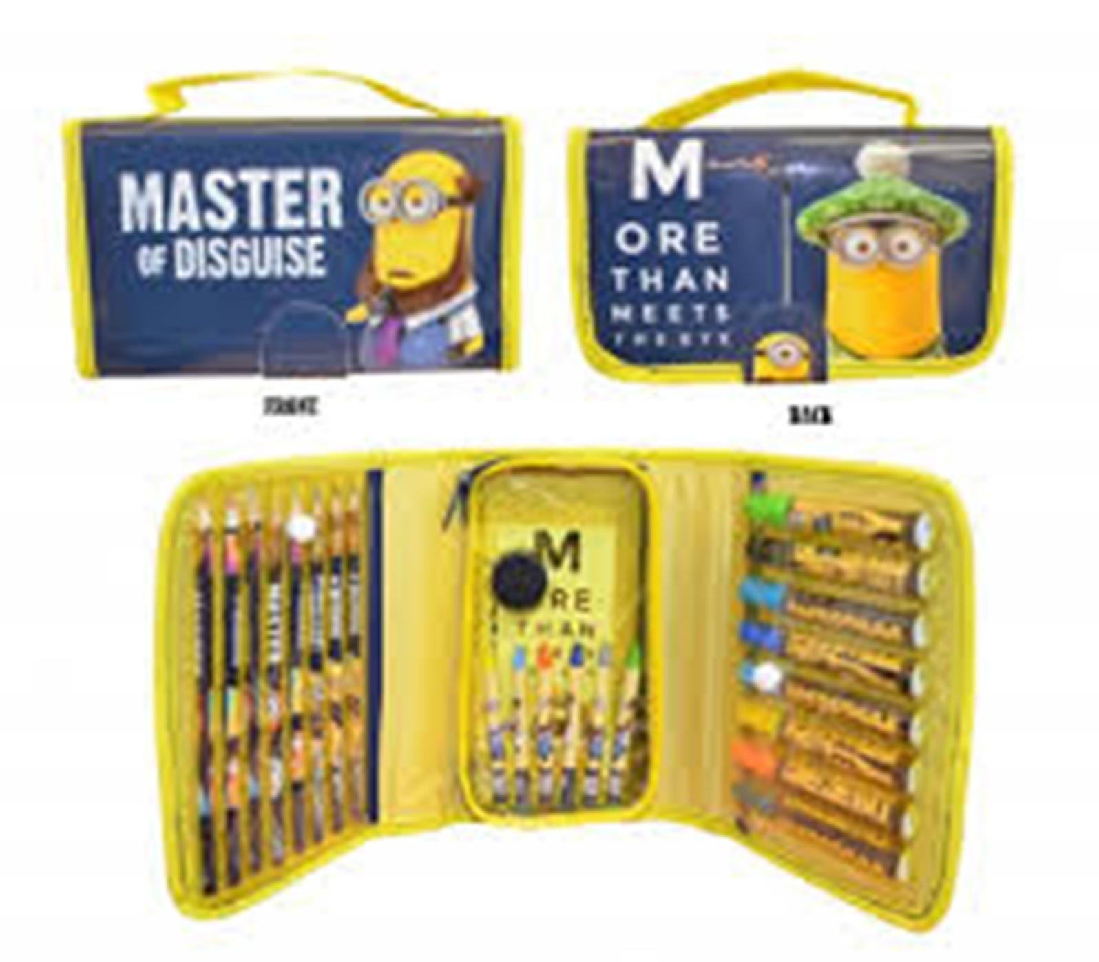 DESPICABLE ME / MINIONS - Pencil Case with Accessories / Stationery