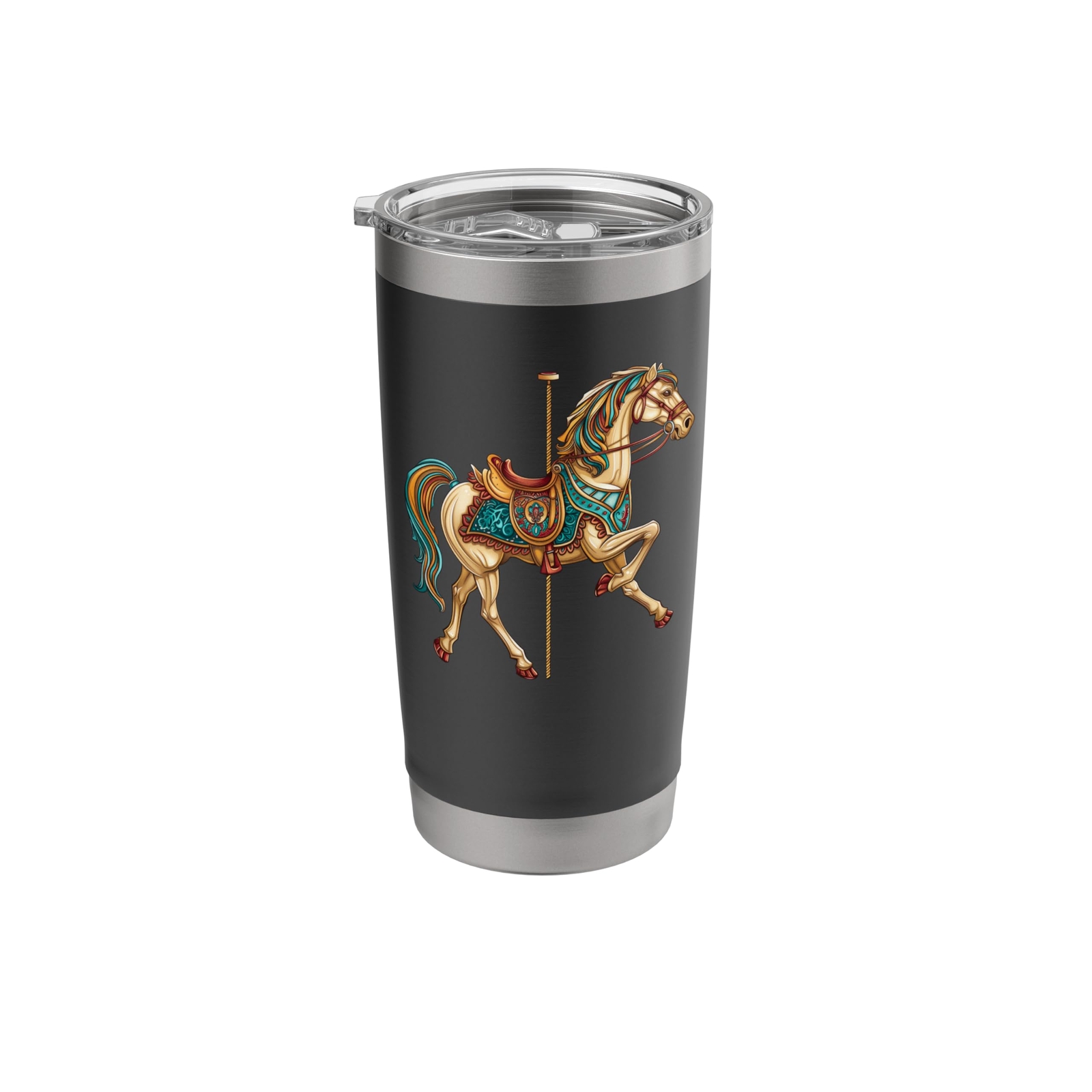 Carnival Carousel Horse Carousel Unicorn Stainless Steel Insulated Tumbler