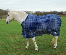 Rhinegold Atlanta Fleece Lined Outdoor 0G Turnout Horse Rug 600D Lightweight