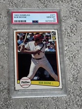 PSA 10 GEM MINT BASEBALL CARD 1982 DONRUSS BOB BOONE PHILADELPHIA PHILLIES