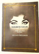 Elizabeth Taylor ,THE LITTLE FOXES, Program, Lillian Hellman, 1981,