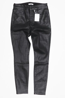 Good American GOOD LEGS HIGH-RISE COATED SKINNY JEANS GL001T Size