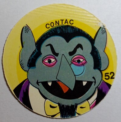 Vampire 80s Vintage Bizarre Pog Trading Card Disc Crimped Error