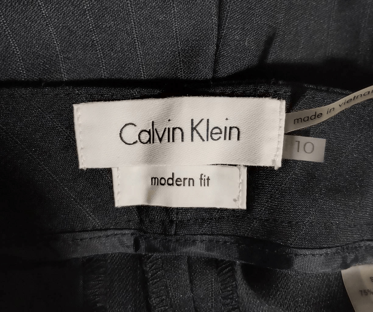 Calvin Klein Pinstripe Dress Pants Career Business Casual Trousers thumbnail 7