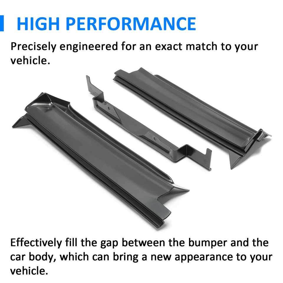 For 1977 1978 1979 Cadillac DeVille Fleetwood Brougham Rear Bumper Fillers 3PCS - Image 2 of 4