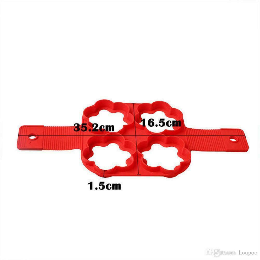 Non Stick Flipping Pancake Maker Silicone Mold Breakfast Omelette Mould  Shape