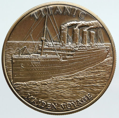 1999 United States Atlantic City NJ TROPICANA Titanic Maiden Voyage Medal i90757 - Afbeelding 1 van 3
