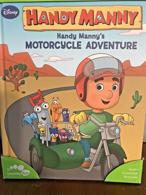 LeapFrog Tag Activity Reading Story Book Disney Handy Manny Motorcycle