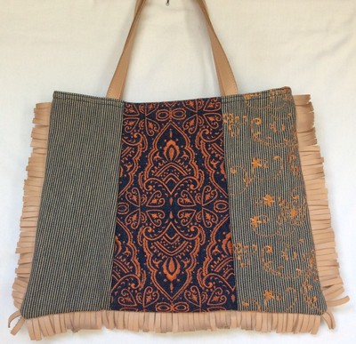 Leather Handbags Cloth Material Women's Laguna London Designer