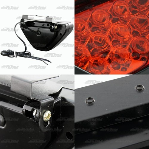 F1 Style Red Lens Red 12 LED Third 3rd Brake Light Stop Lamp Universal - Picture 2 of 4