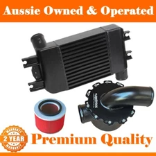 Upgrade Aluminium Intercooler+Air Box For Nissan Patrol GU ZD30 3.0L 2007-2016
