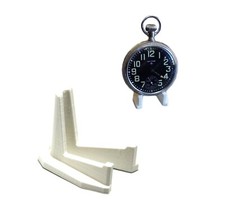 NEW POCKET WATCH WHITE DISPLAY PLASTIC STAND HANGER HOLDER CASE STORAGE