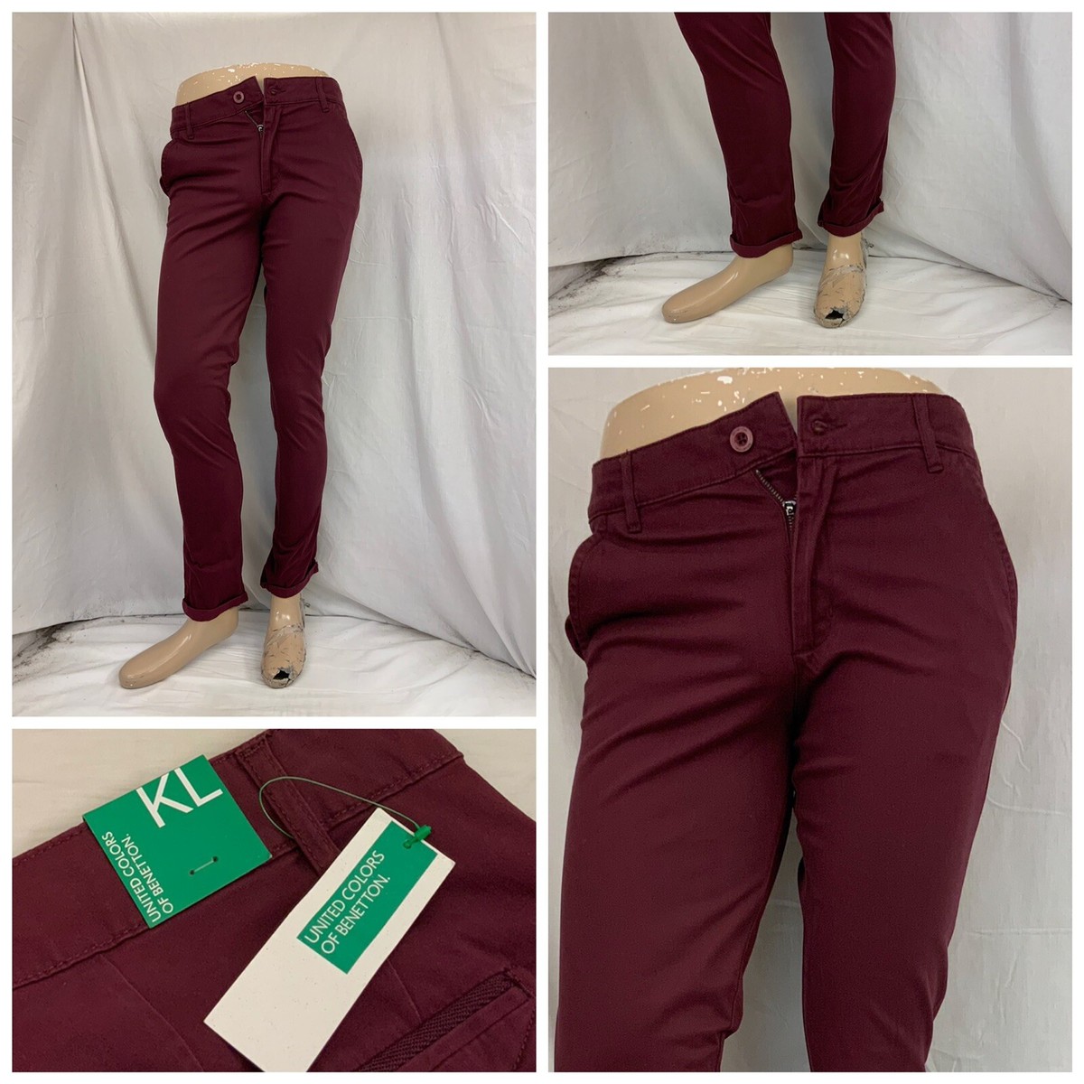 【COLOR iN ID】Oxford Red Cotton Pants oxford wide leg pants – KasMaria