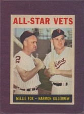 1964 Venezuela Topps Venezuelan Fox/Killebrew HOF EX DEAD CENTERED Clean Back