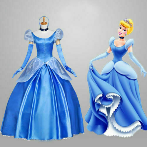Cosplay Ladies Fancy Dress Adult Female Cinderella Princess Dress Cosplay Ladies Fancy Dress Adult Female Cinderella Princess Dress