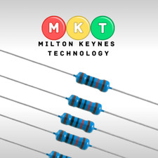 Image of 1W Metal Film Resistors 10x Pack pcs 1% Tolerance All Values (1R-1K-10M) Ohm