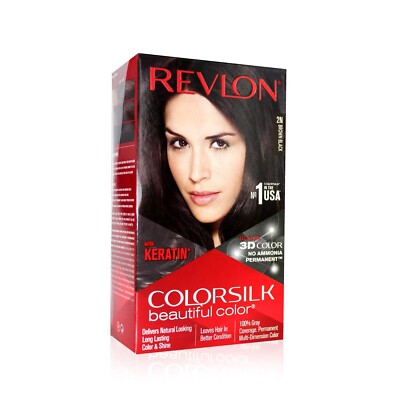 Revlon Colorsilk Beautiful Color, Permanent Haarfarbe mit Keratin, 40ml + 40ml