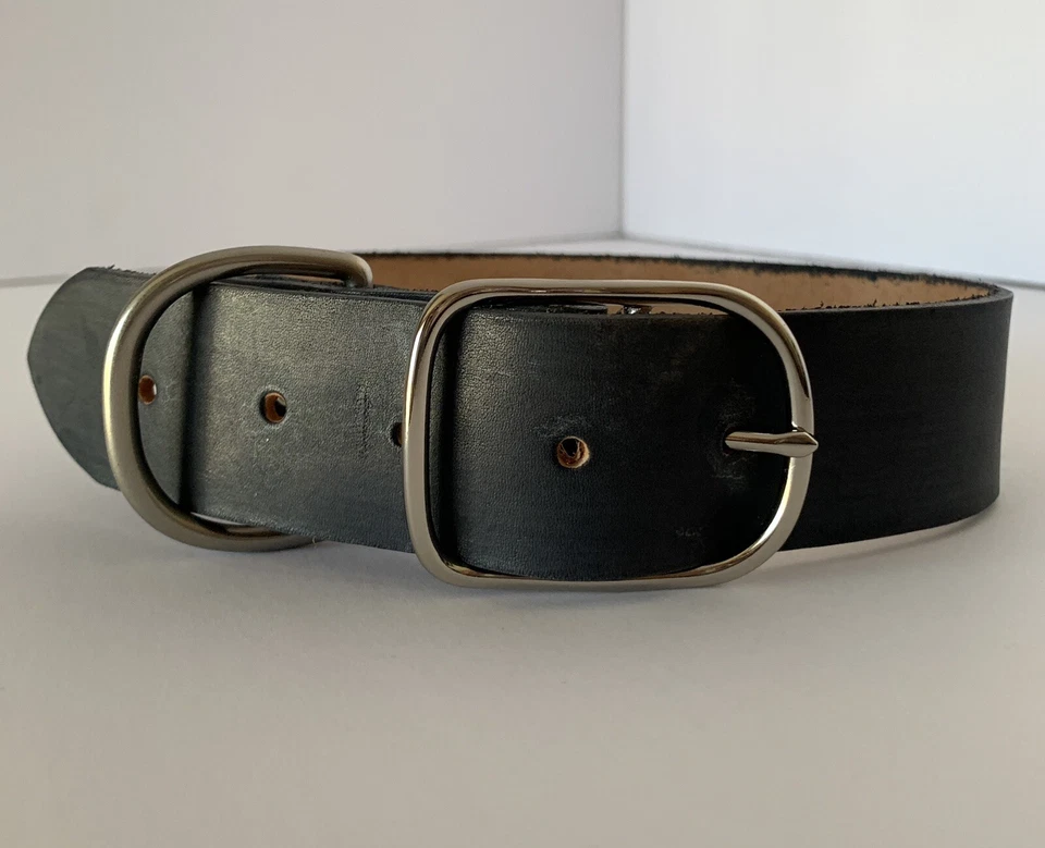 COLLAR PERRO CUERO AJUSTABLE 1,5 PULGADAS ANCHO Foto 4 de 4