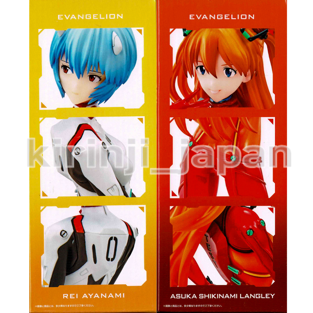 Evangelion Rei Asuka Figure Set of 2 Ichiban Kuji Eva pilots get together  Bandai | eBay