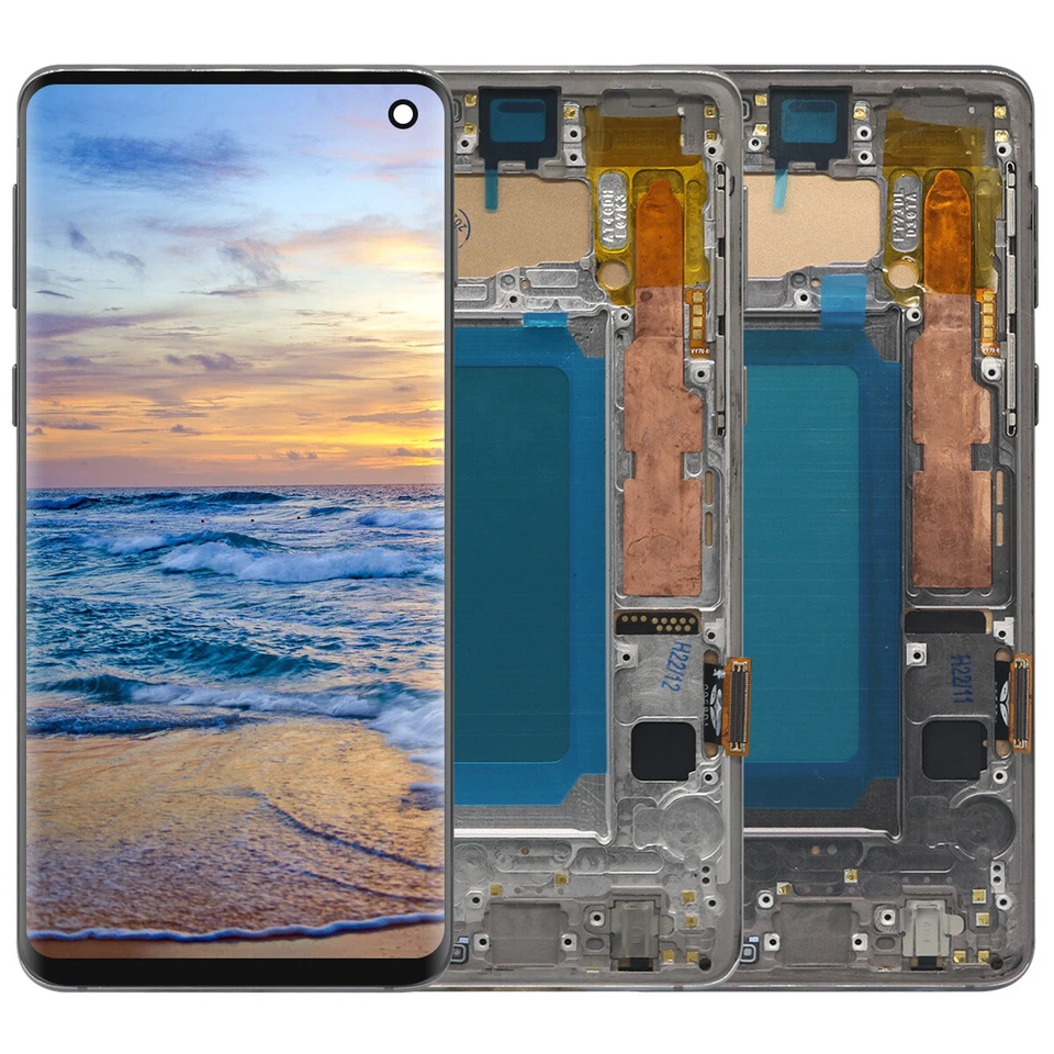 For Samsung S10 G973 G973F G973U TFT LCD Display Screen Digitizer Frame Assembly - Image 3 of 4