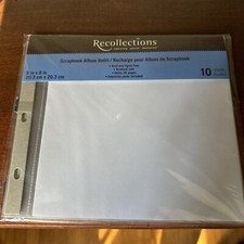 Recollections Scrapbook Album Refill 8x8/20.3 cm X 20.3 cm New Acid Free 2 side