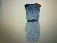 Robert rodriguez sequin embellished jersey wrap effect dress, size 8, nwt